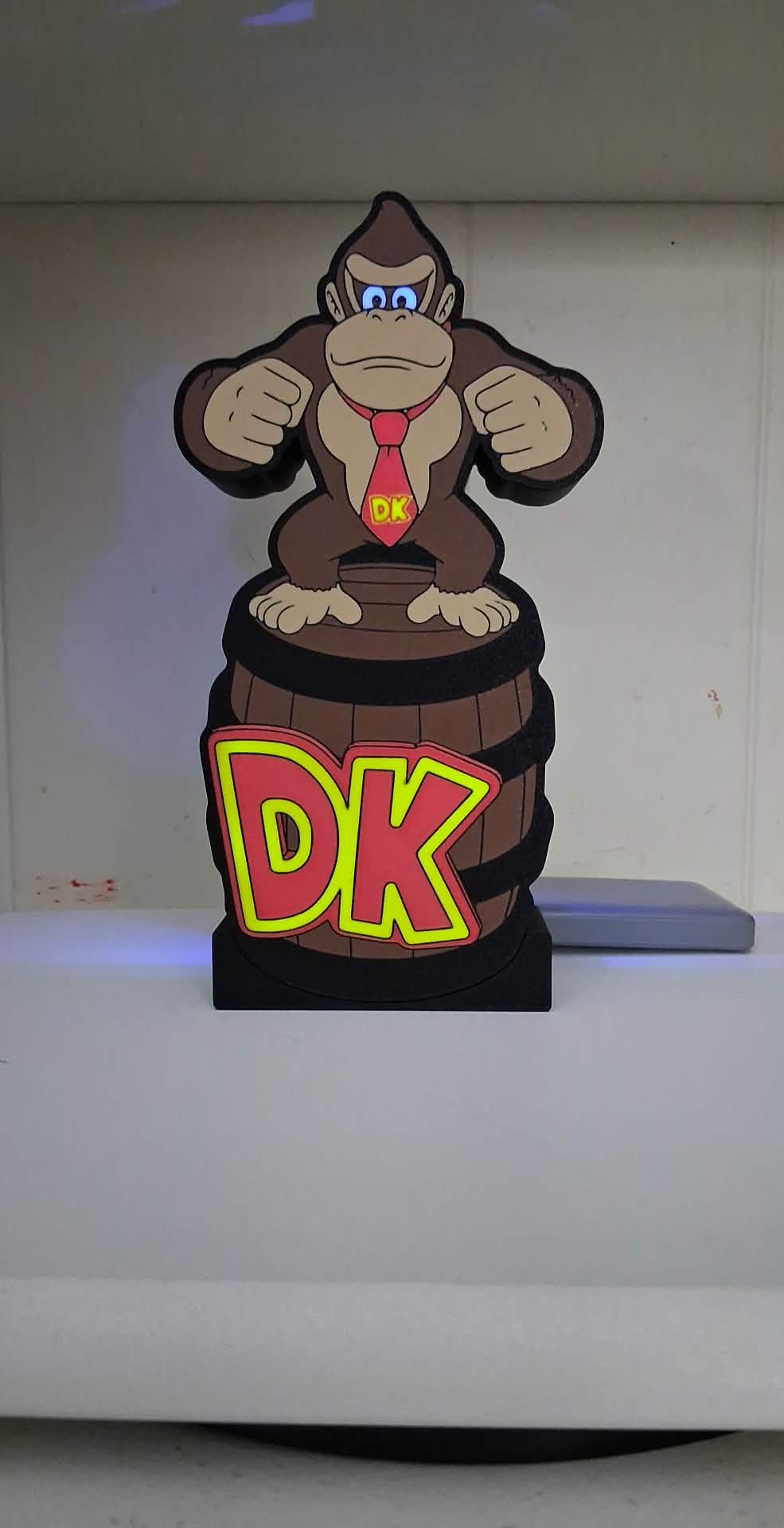 Donkey Kong LED light box – custom 3D printed – Lit Layer Creations